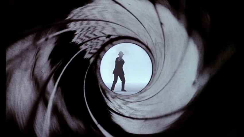 Title sequence for Dr. No, 1962.