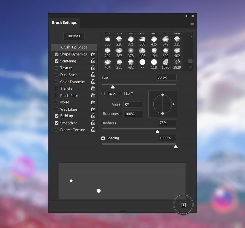 create a new star brush 