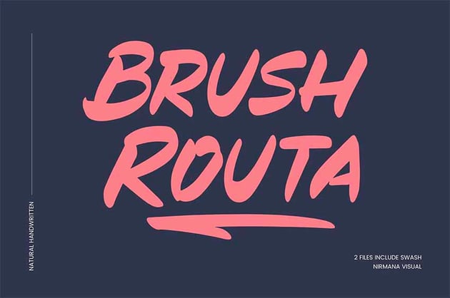 Routa Airbrush Lettering Font