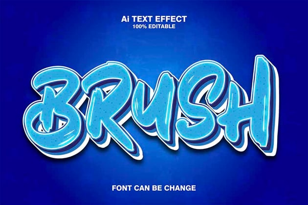 Airbrush 3D Text Effect