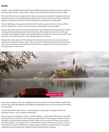 The page layout with the full-screen image