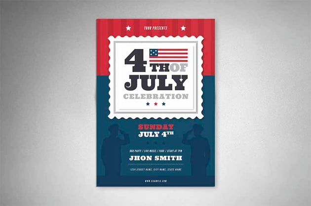 4th of July Parade Flyer Template