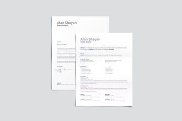 This resume template has a really simple design.