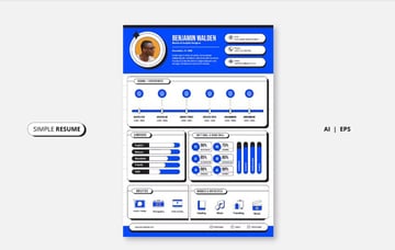 A modular design can give your resume a modern look.