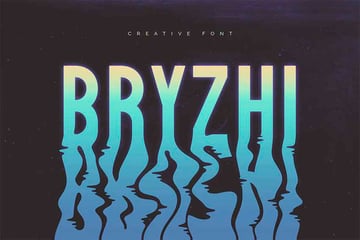 Bryzhi Water Letters Font