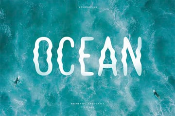 Ocean Water Fonts