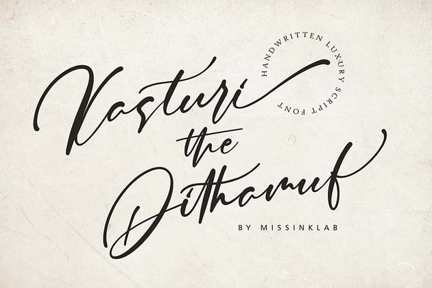 Kastury Luxury Script Font