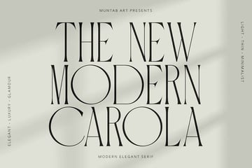 Carola Modern Serif Luxury Font