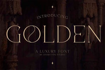 Golden Classy Modern Fonts