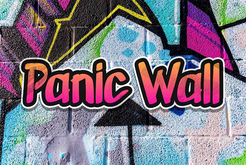 Panic Wall Airbrush Fonts