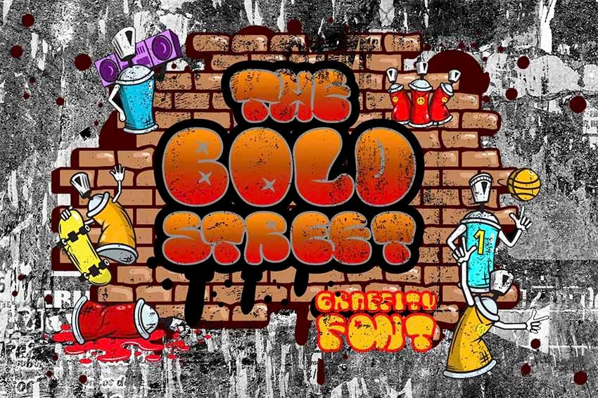 The Bold Street 2000s Airbrush Font