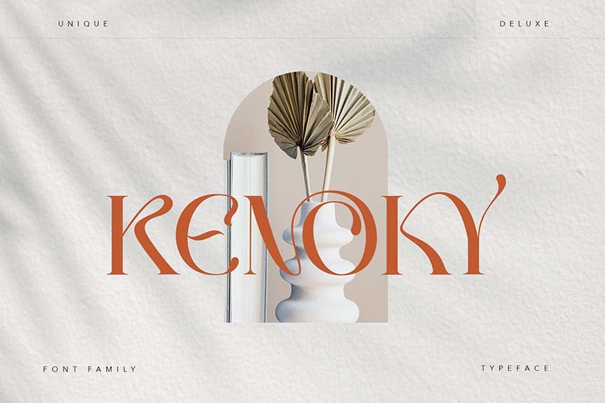 Kenoky Typeface Luxury Font