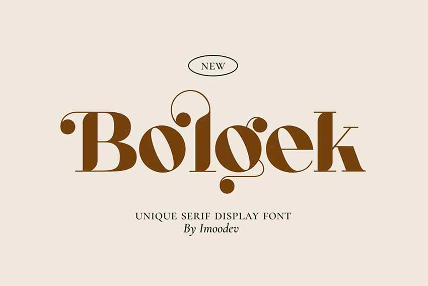 Bolgek Elegant Fonts