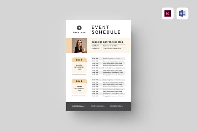 Event Program Template Word