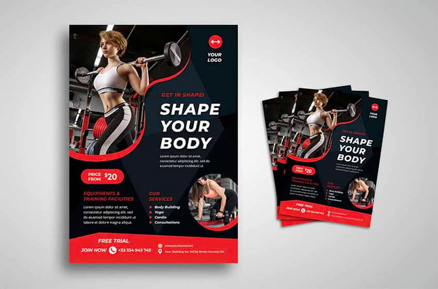Shape Your Body Training Flyer