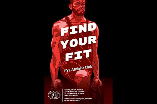 Fitness Flyer Maker Featuring Cool Illustrations