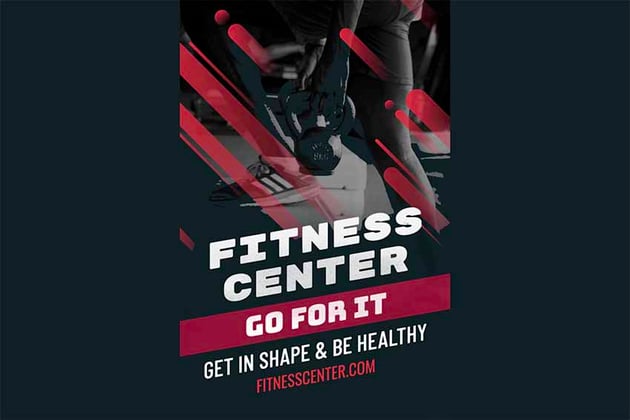 Flyer Template for a Fitness Center