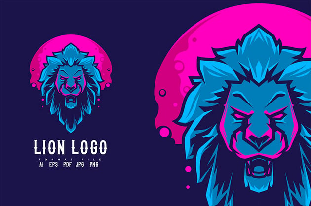 Lion Logo available on Envato Elements 