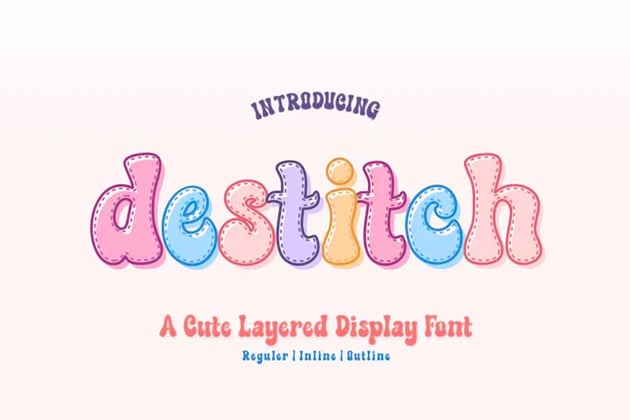 Destitch Display Font