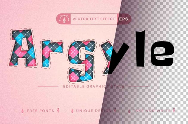 Argyle Text Effect