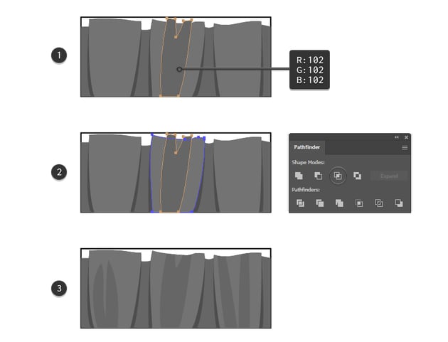 How to add shading on ruffled ribbon