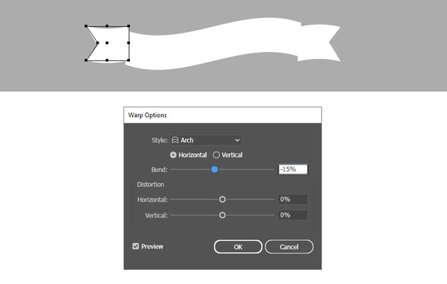 How to make left forked end ribbon