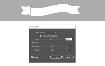 How to make left forked end ribbon