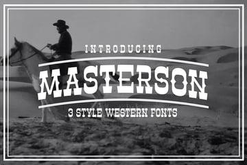 Masterson font available on Envato Elements 