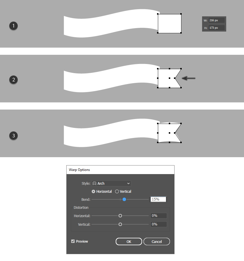 How to make right forked end ribbon