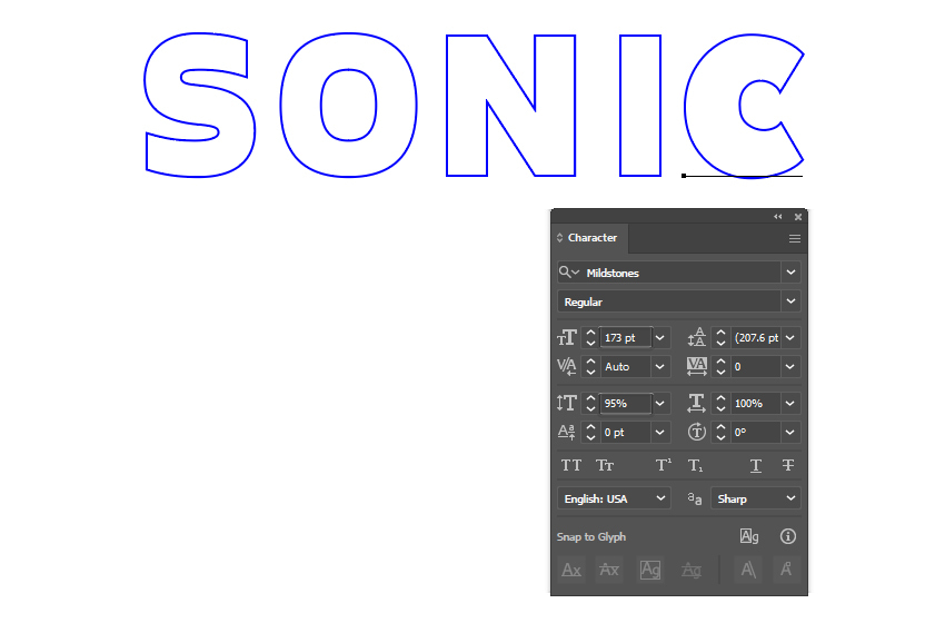 How to make Sonic logo font