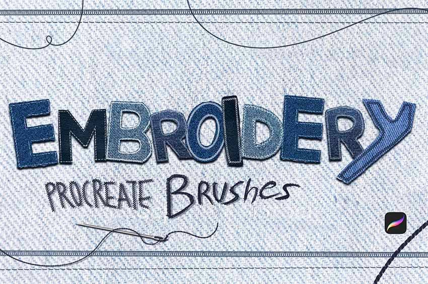 Embroidery Brushes Procreate