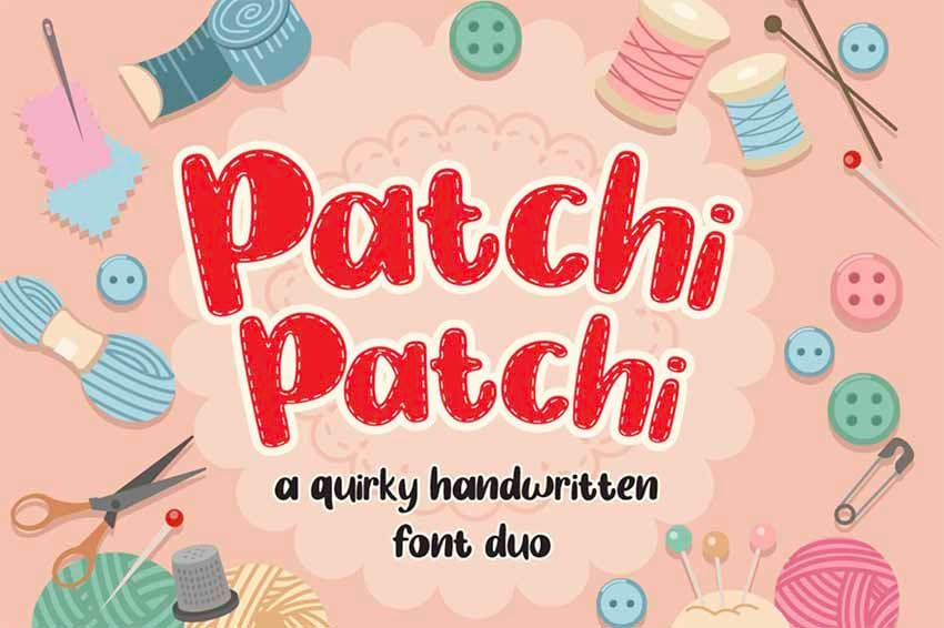 Patchi Patchi Stitch Font