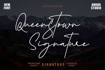 Queenstown Authentic Signature Font