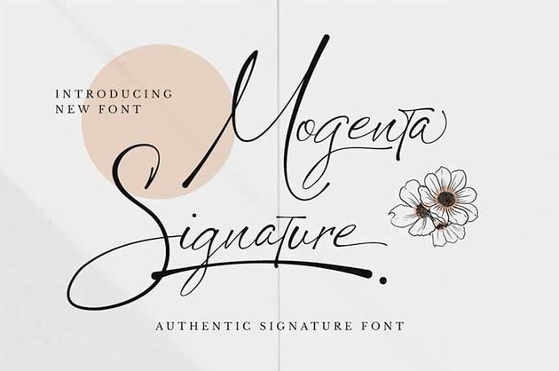 Mogenta Signature Font