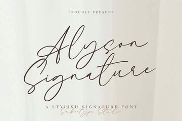 Alyson Signature Script Font