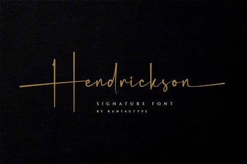 Hendrickson Signature Font