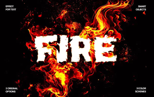 Fire Distortion Text Effect