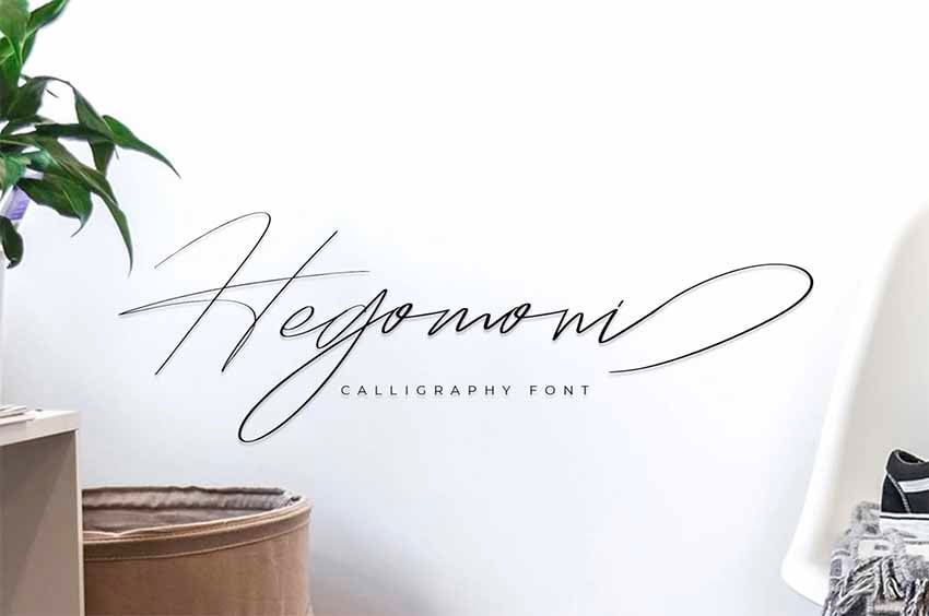 Hegomoni Retro Signature Font