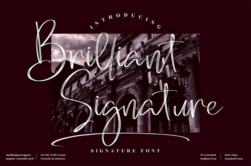 Brilliant Authentic Signature Font