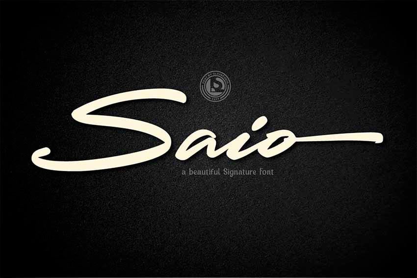 SAIO Signature Font