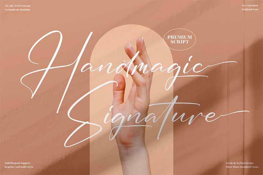 Handmagic Signature Font