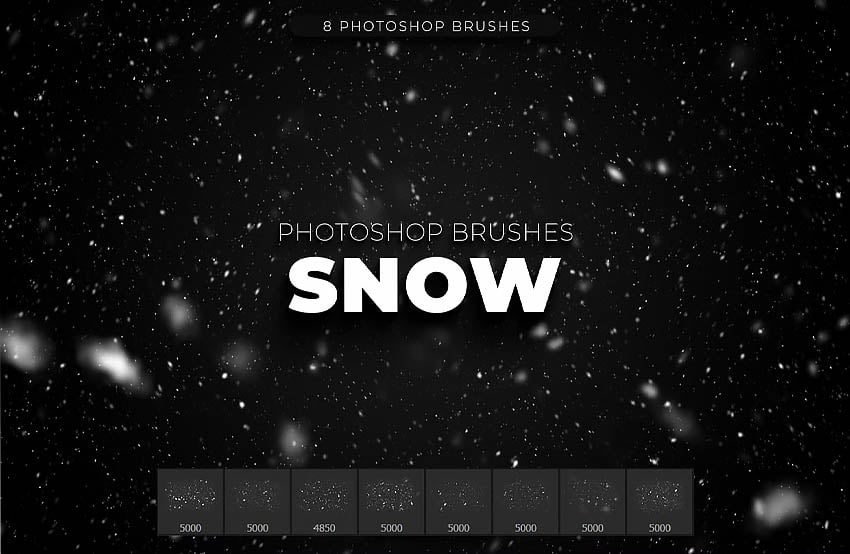 8 Snow Photoshop Brushes