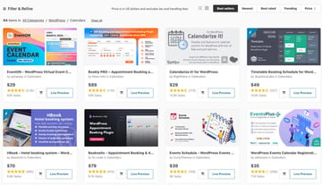 Best selling WordPress calendar booking plugins