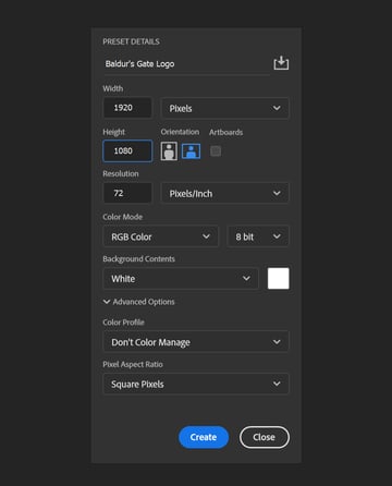 new document measurements 