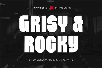 Grisy & Rocky Condensed Bold Sans Serif