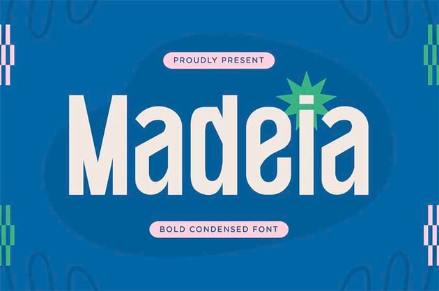 Medeia Bold Condensed Font