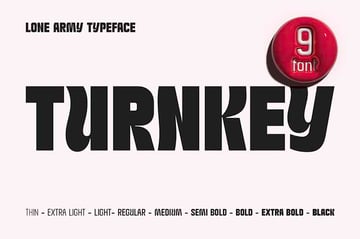 Turnkey Condensed Font Family