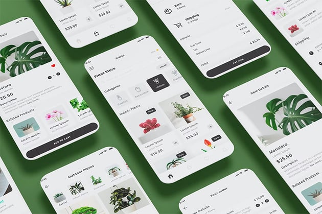 Plant E-commerce, Garden Shop & Flower Store App