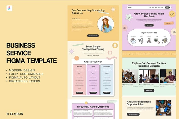 Business Service Figma Templates