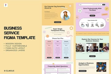 Business Service Figma Templates